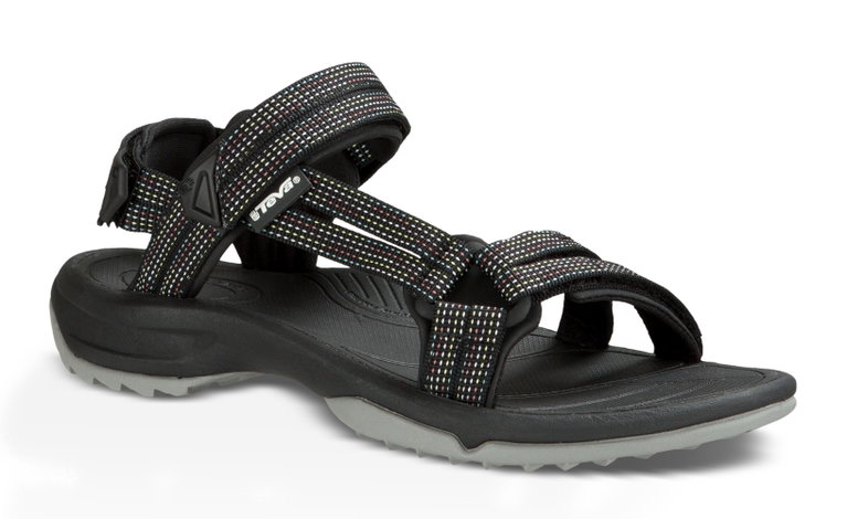 Teva Sandale Terra Fi Lite (wasserbeständig, robust, schnelltrocknend) City Lights schwarz Damen